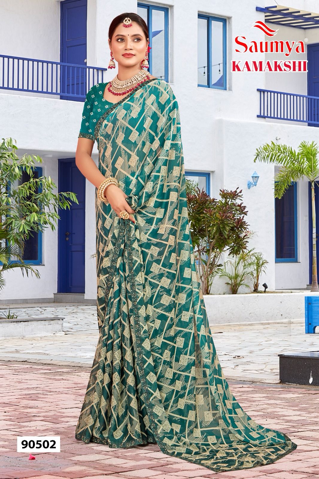 Kamakshi By Saumya Georgette Saree Wholesale Online